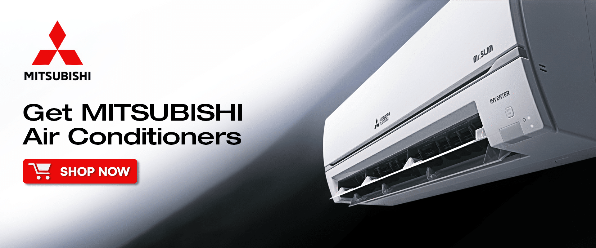 Mitsubishi split air conditioner installed in a modern Dubai home by Rattan Electric