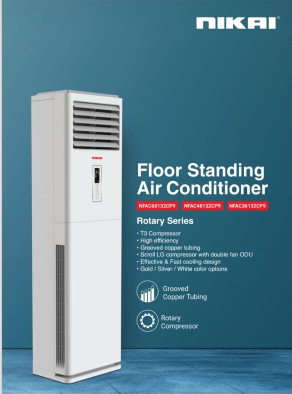 Nikai NFAC36132CP9 Floor Standing Air Conditioner 5TON