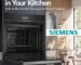 Siemens built-in electric oven in modern kitchen with Rattan Home Appliances UAE