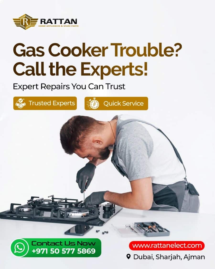 Gas stove repair Dubai technician fixing gas cooker