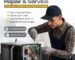 Professional microwave oven repair and service technician fixing microwave circuit board in Dubai, Sharjah, and Ajman – same-day appliance repair service