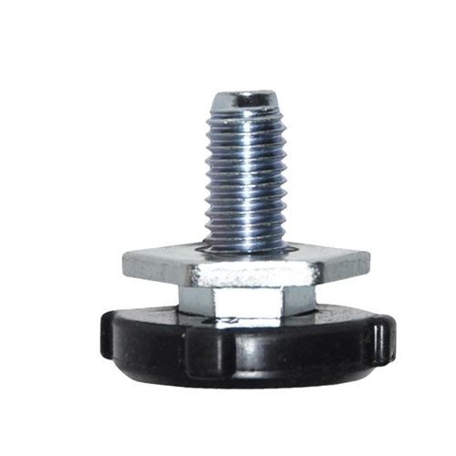 Height Adjustable Threaded Leg Compatible with Samsung Washing Machines | 1 Unit | Anti-Vibration | Model No. DC97-00920U | Stainless Steel | Colour Black and Metallic
